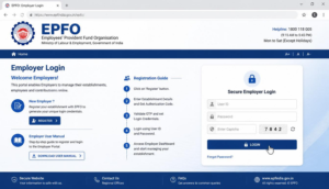 EPFO Employer Login
